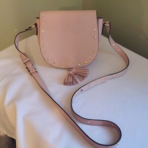 Victoria's Secret Pink Crossbody Bag with Gold Accents